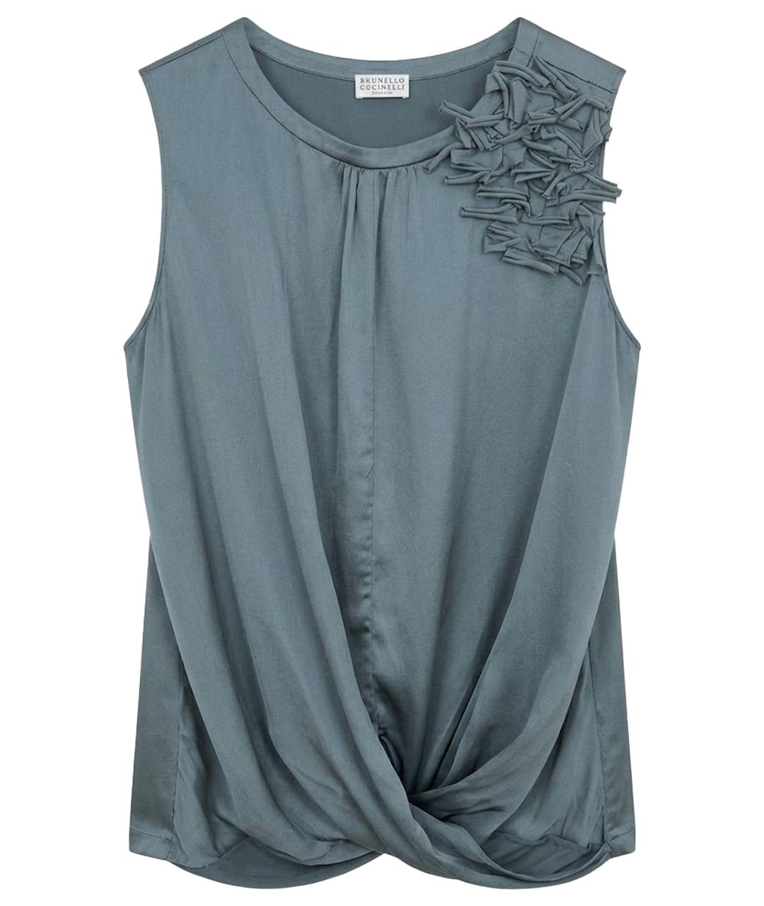 BRUNELLO CUCINELLI Шелковая майка, фото 1