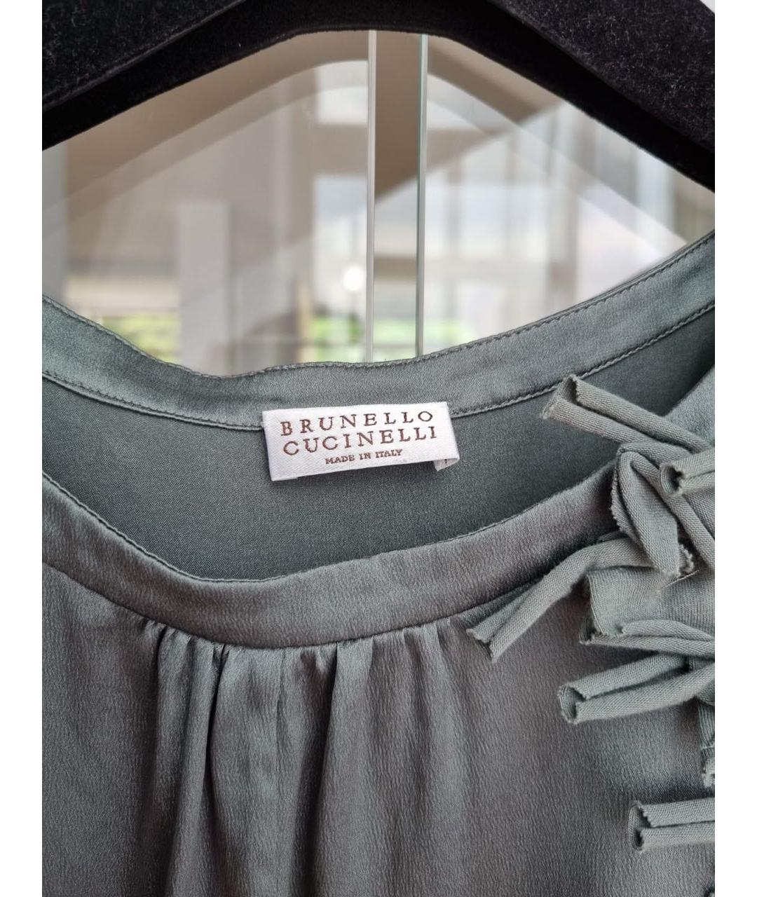 BRUNELLO CUCINELLI Шелковая майка, фото 3