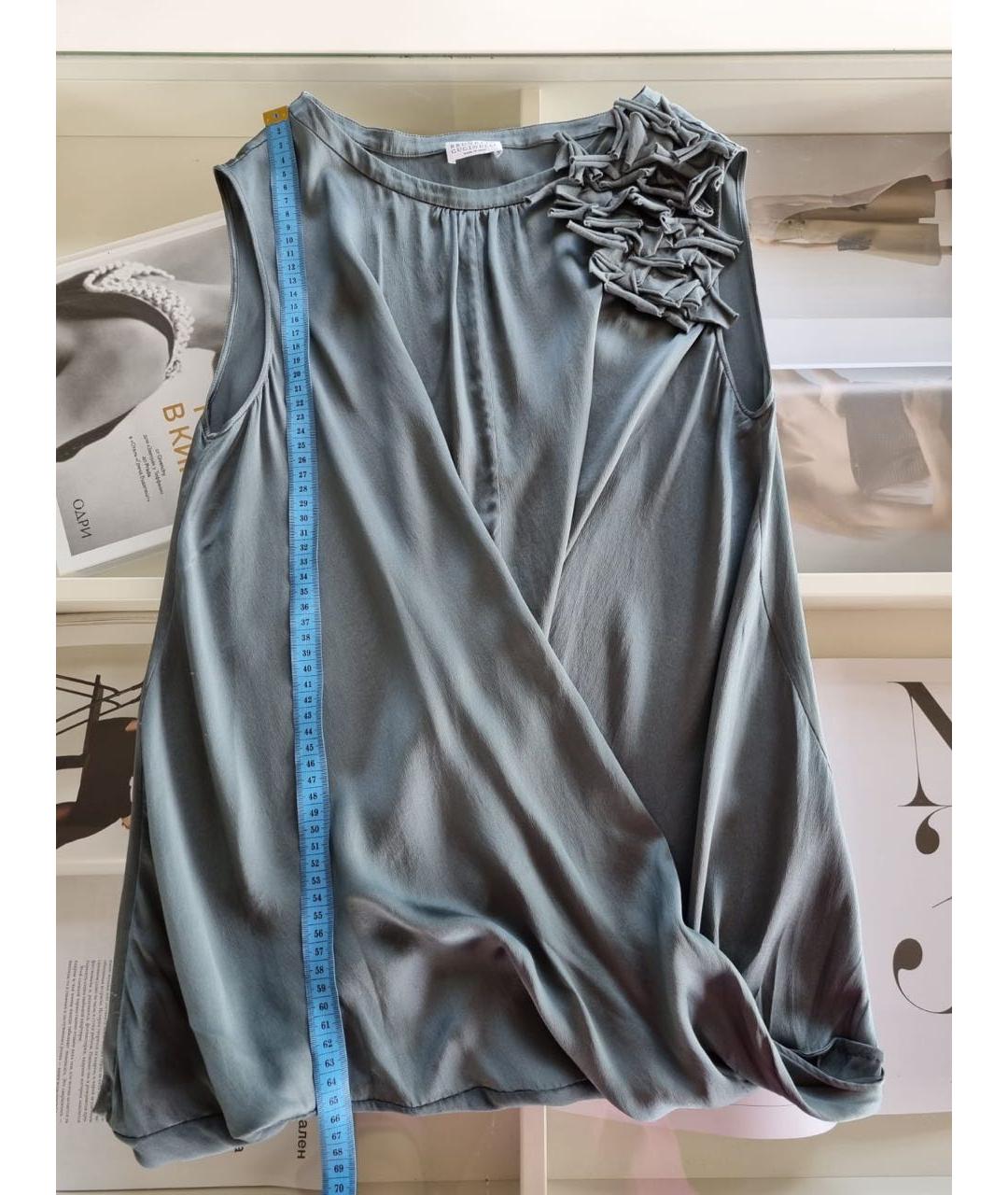 BRUNELLO CUCINELLI Шелковая майка, фото 8