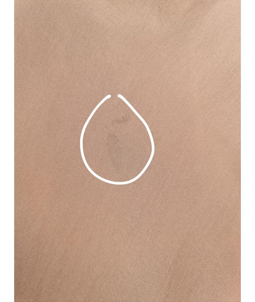 BRUNELLO CUCINELLI Коричневая шелковая блузы, фото 6