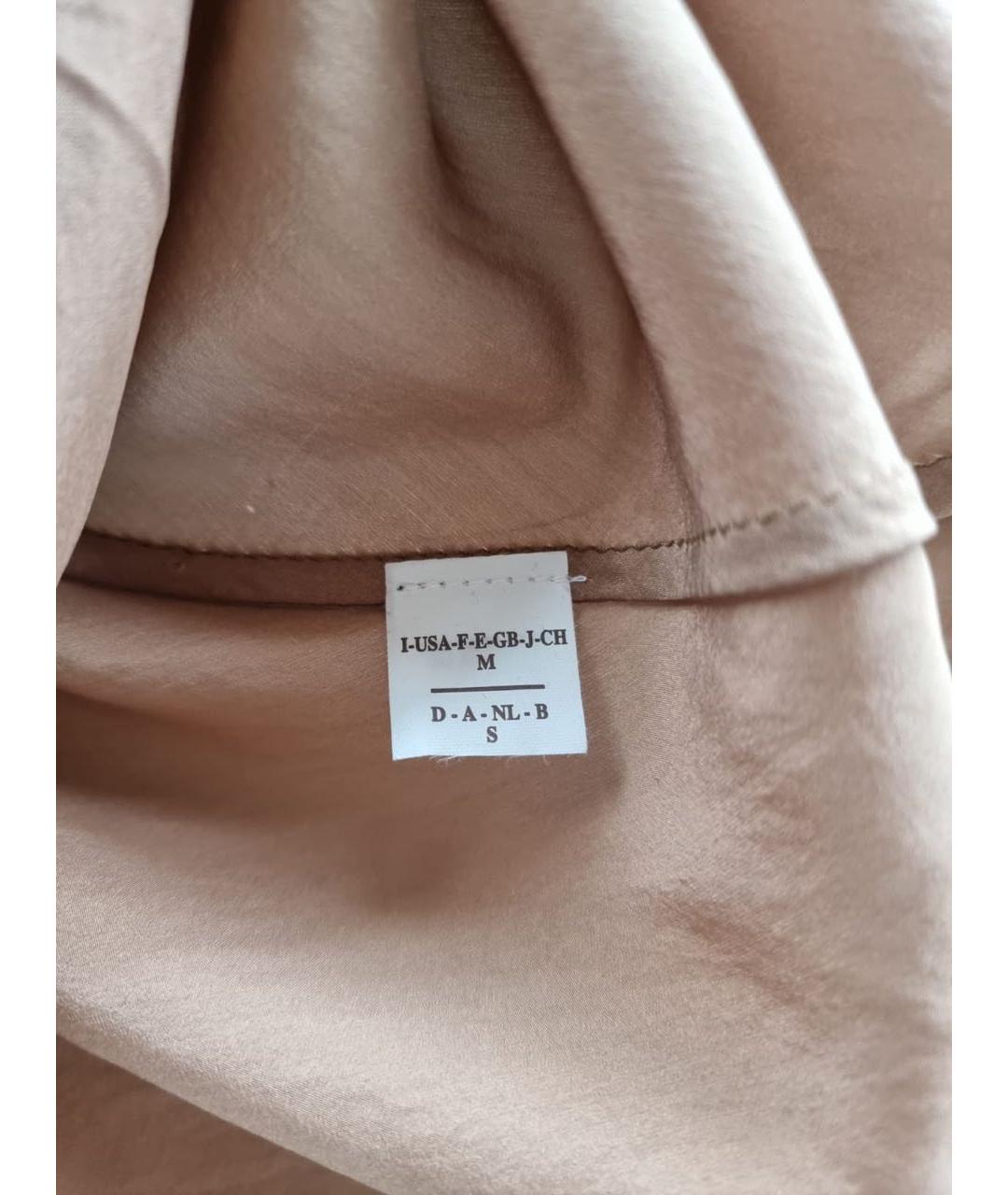 BRUNELLO CUCINELLI Коричневая шелковая блузы, фото 4