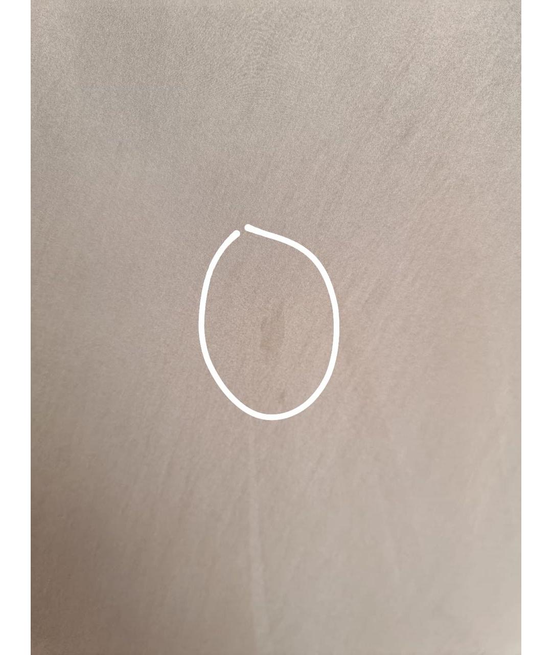 BRUNELLO CUCINELLI Коричневая шелковая блузы, фото 7