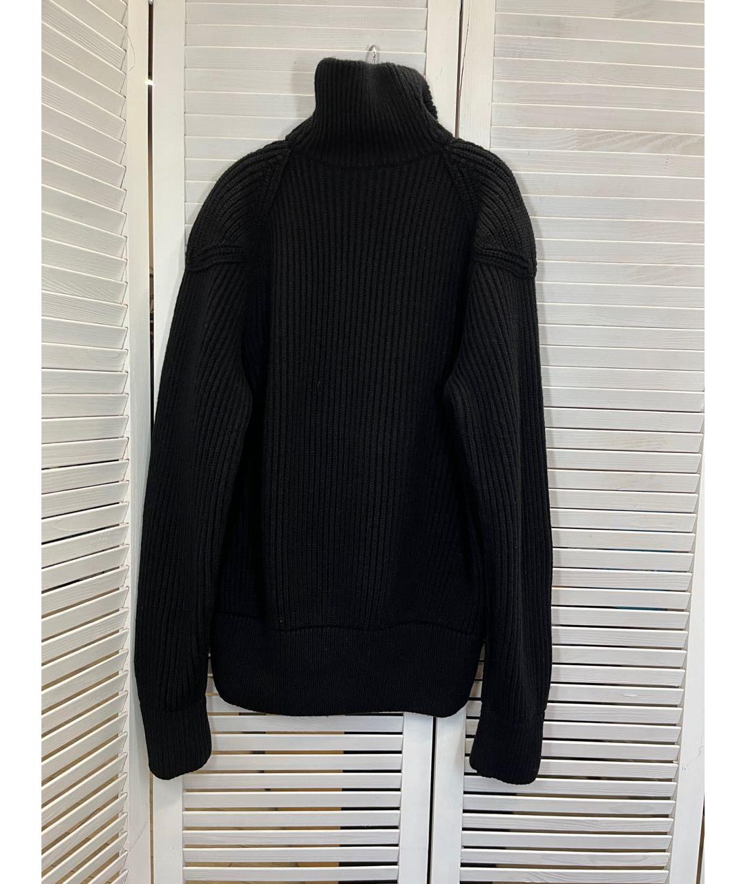 ALEXANDER MCQUEEN Черный шерстяной кардиган, фото 6