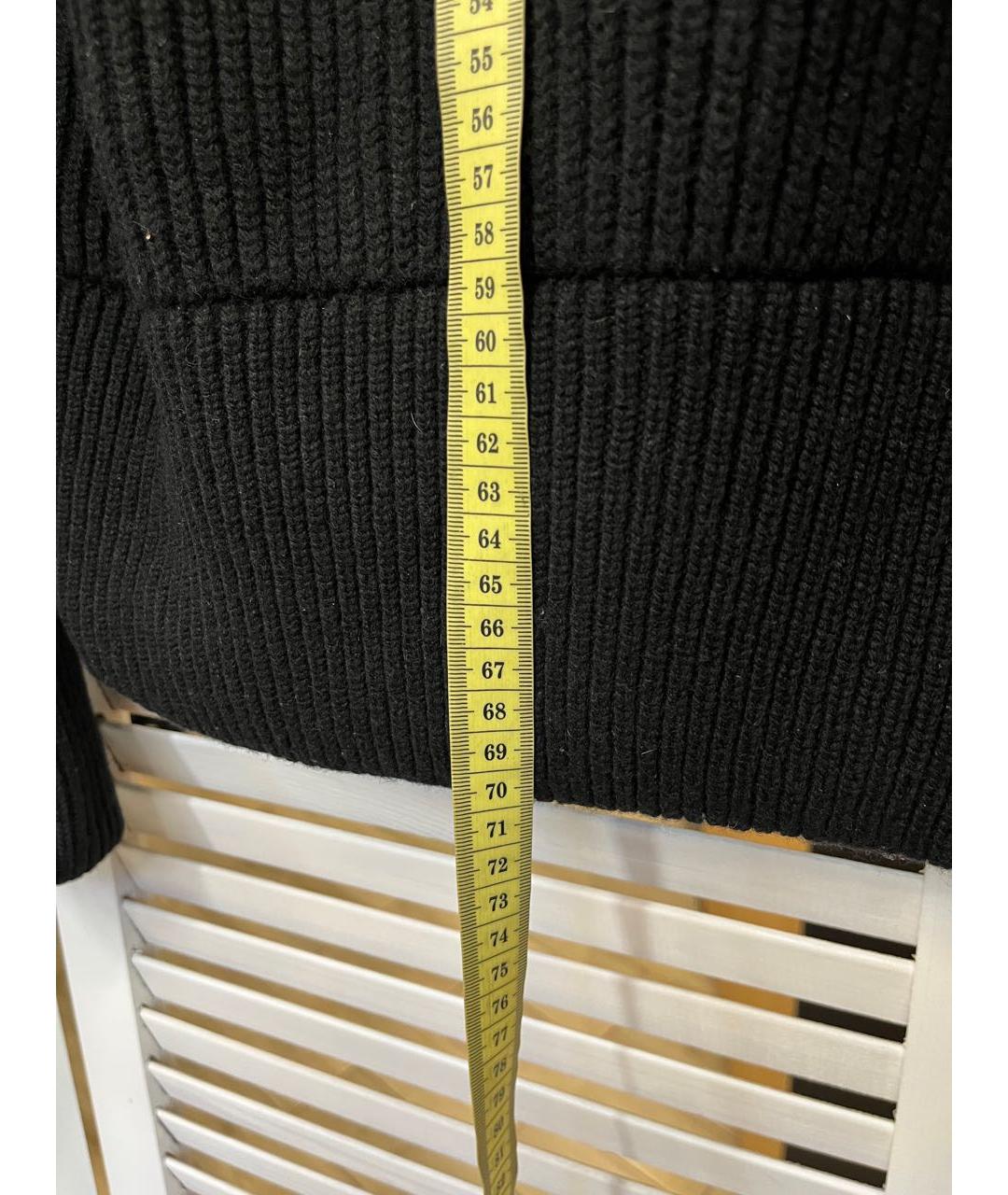 ALEXANDER MCQUEEN Черный шерстяной кардиган, фото 5