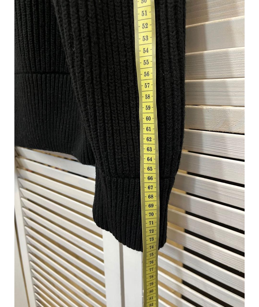 ALEXANDER MCQUEEN Черный шерстяной кардиган, фото 4