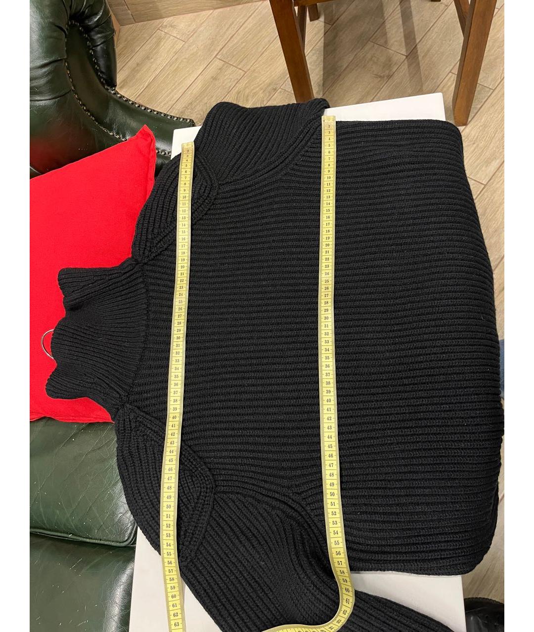 ALEXANDER MCQUEEN Черный шерстяной кардиган, фото 3