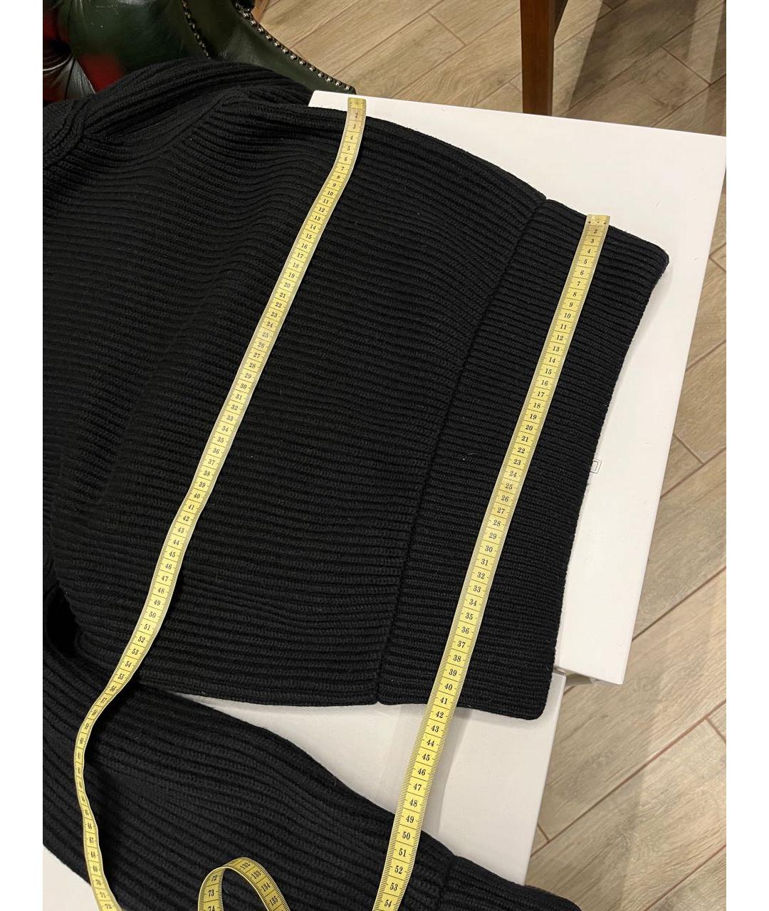 ALEXANDER MCQUEEN Черный шерстяной кардиган, фото 2