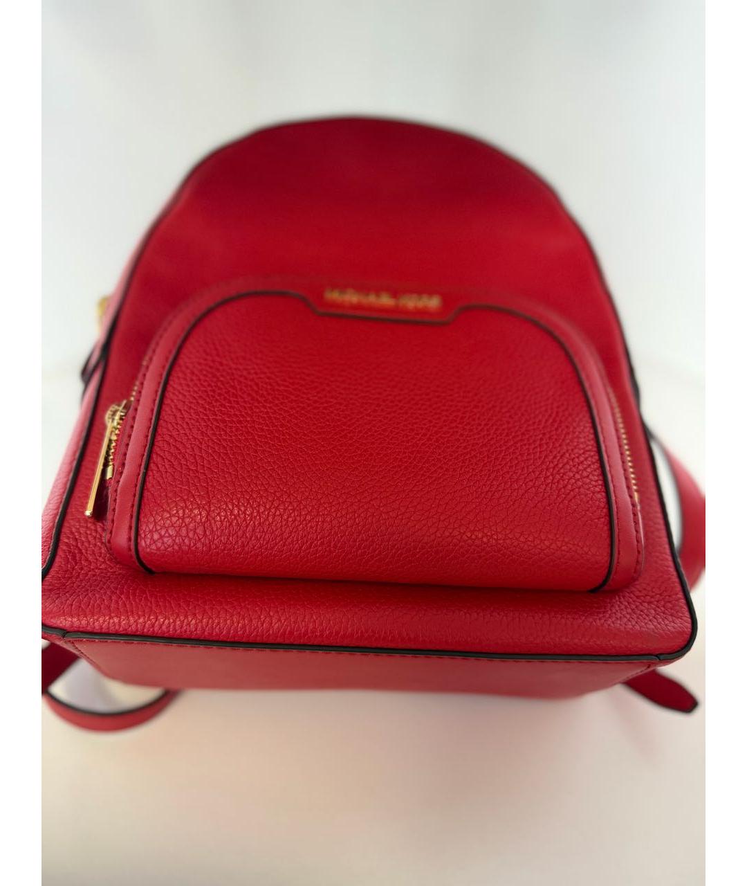 MICHAEL KORS Красный кожаный рюкзак, фото 6