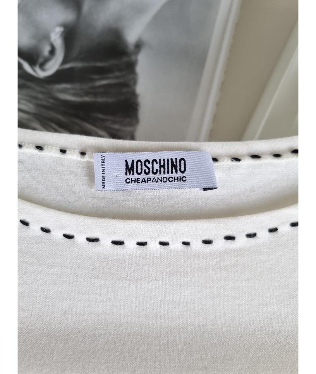 MOSCHINO Белый хлопковый костюм с юбками, фото 3