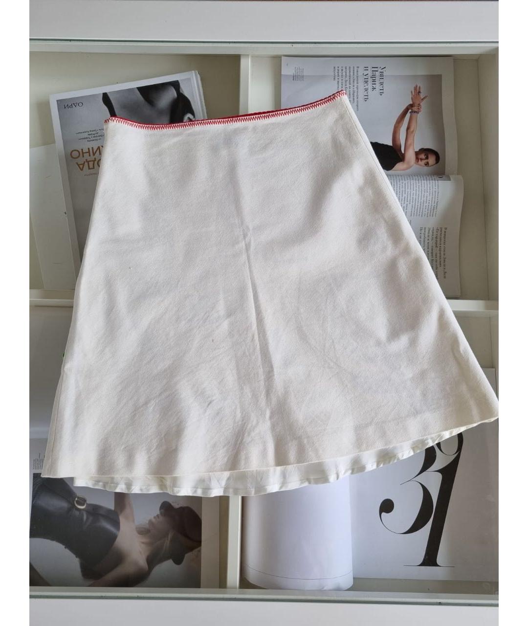MOSCHINO Белый хлопковый костюм с юбками, фото 4