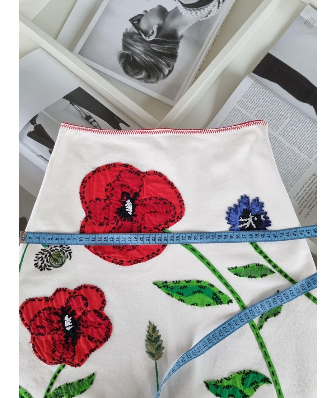 MOSCHINO Белый хлопковый костюм с юбками, фото 8