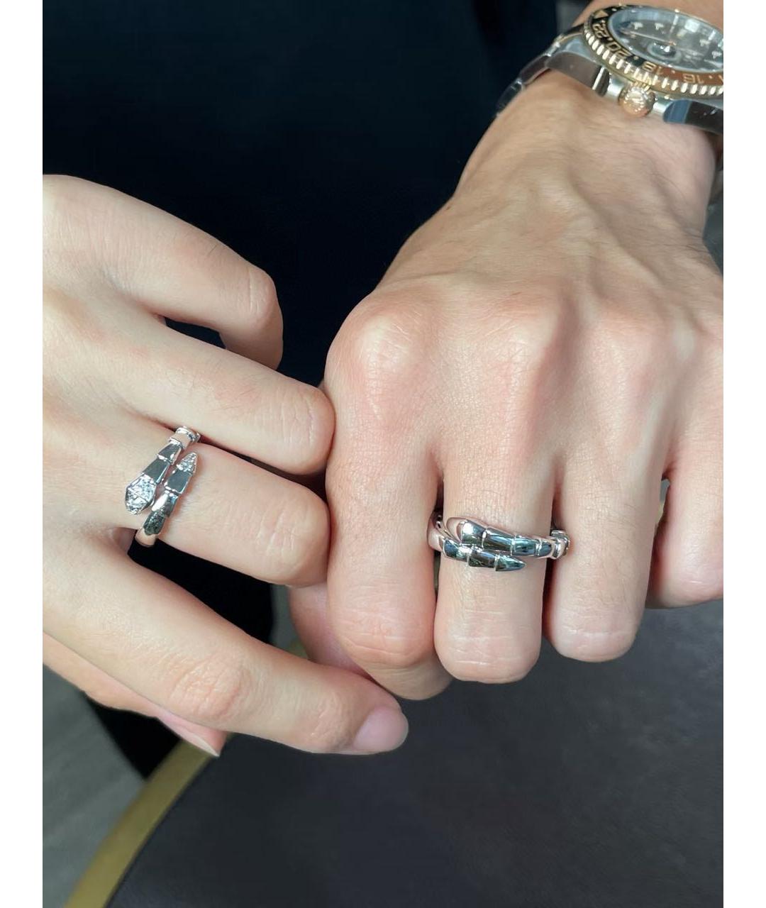 BVLGARI Серебряное кольцо из белого золота, фото 8