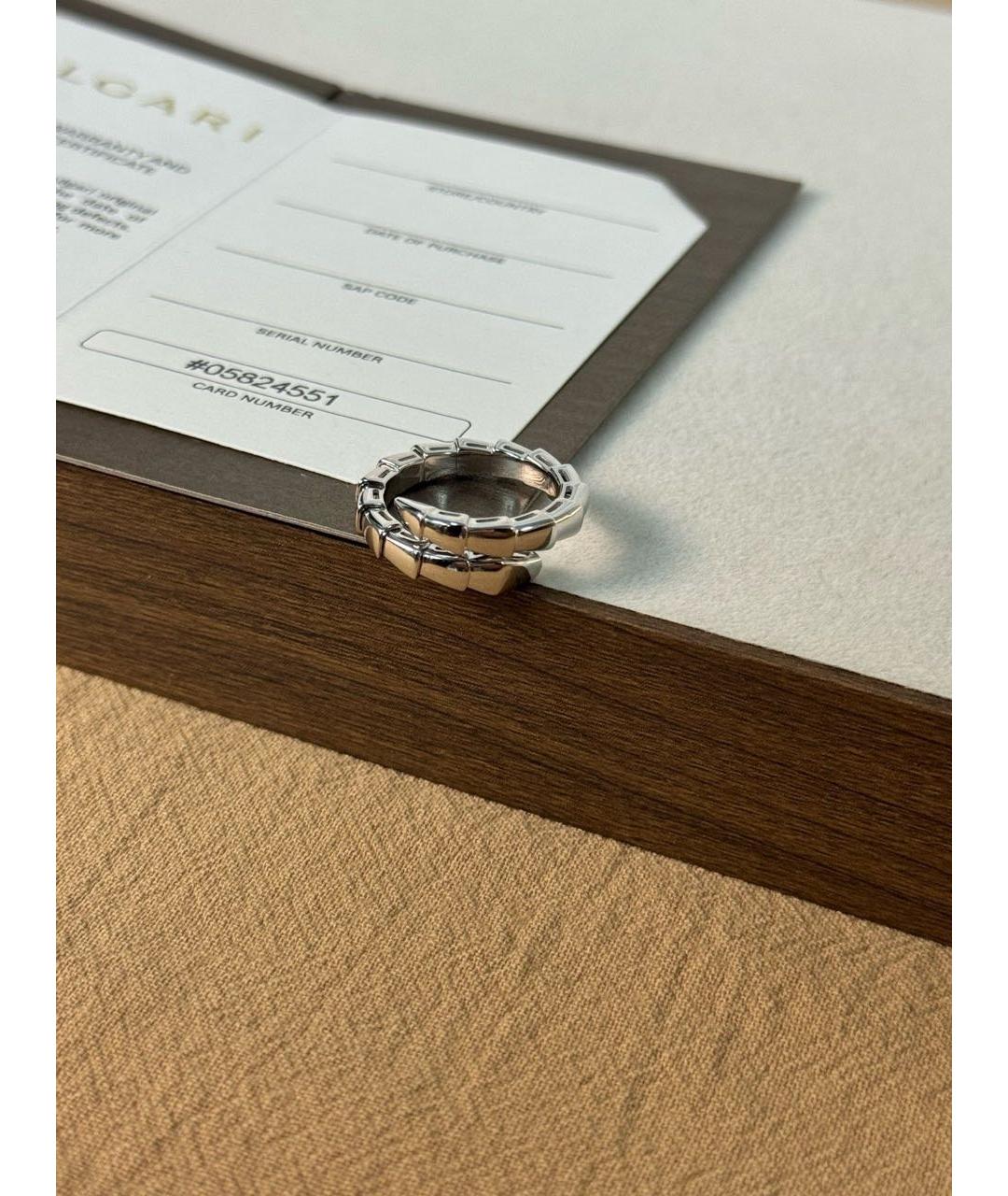 BVLGARI Серебряное кольцо из белого золота, фото 2