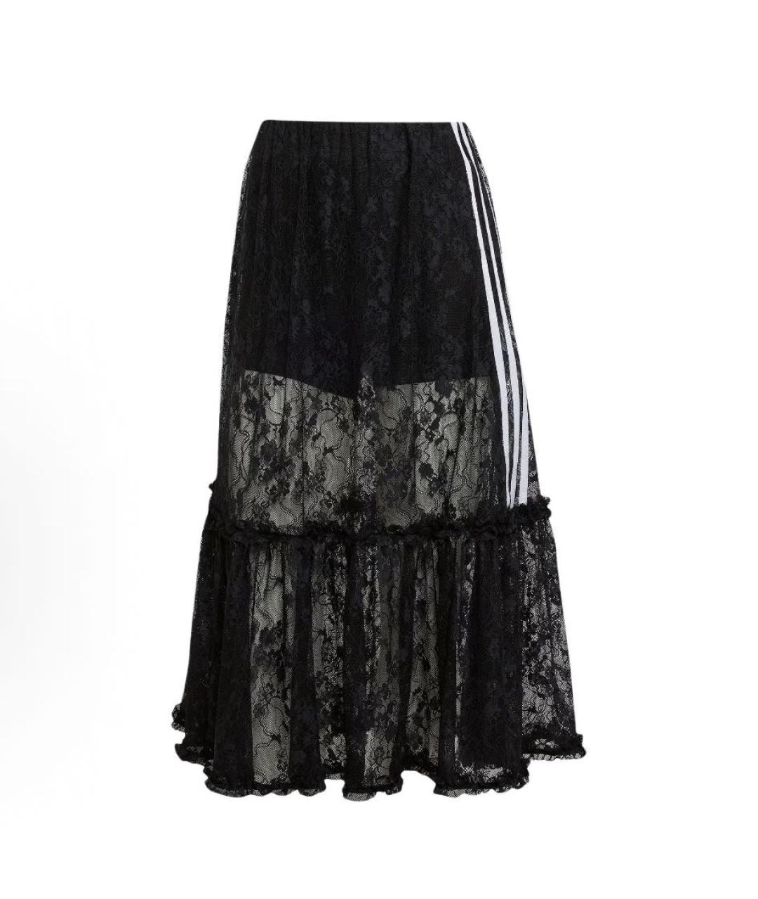 ADIDAS Черная кружевная юбка миди, фото 9
