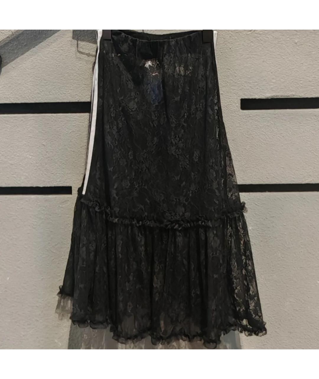 ADIDAS Черная кружевная юбка миди, фото 8