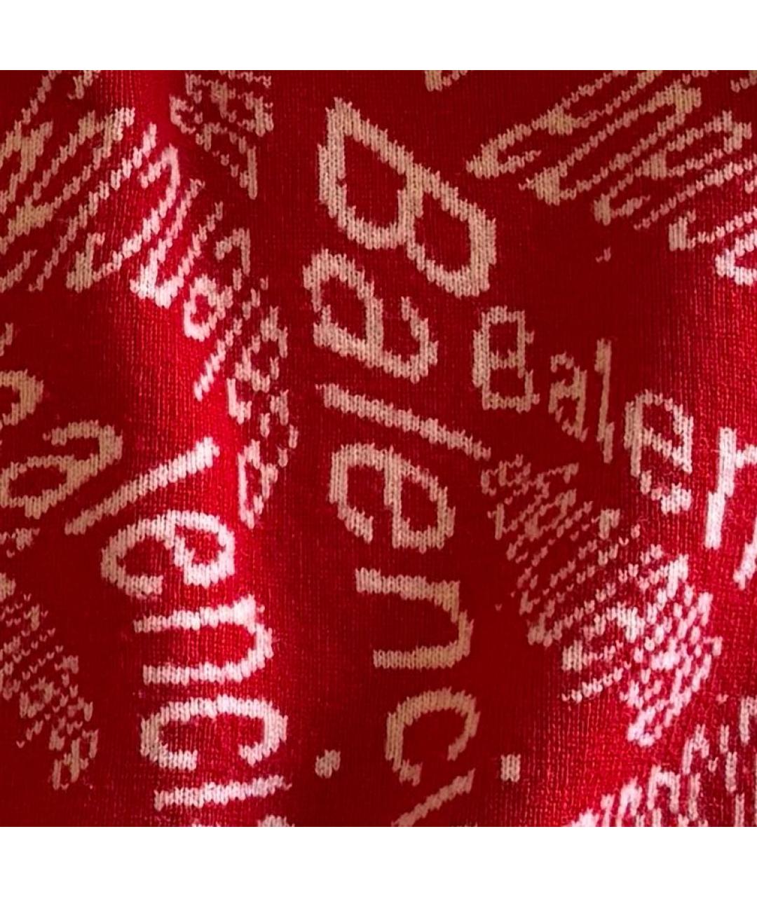 BALENCIAGA Красный шерстяной джемпер / свитер, фото 4