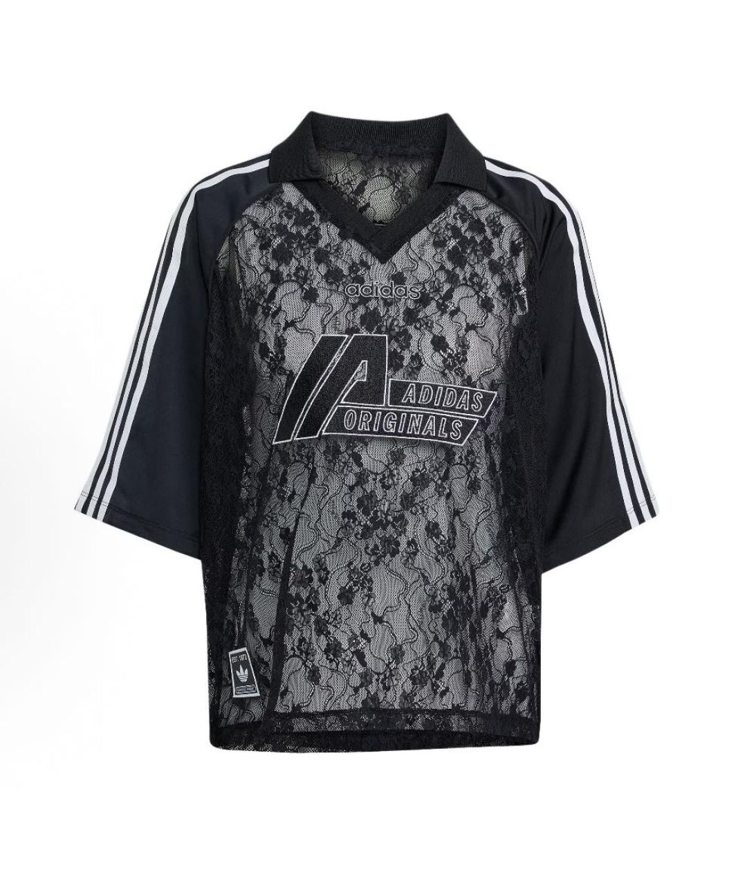 ADIDAS Черная кружевная футболка, фото 9