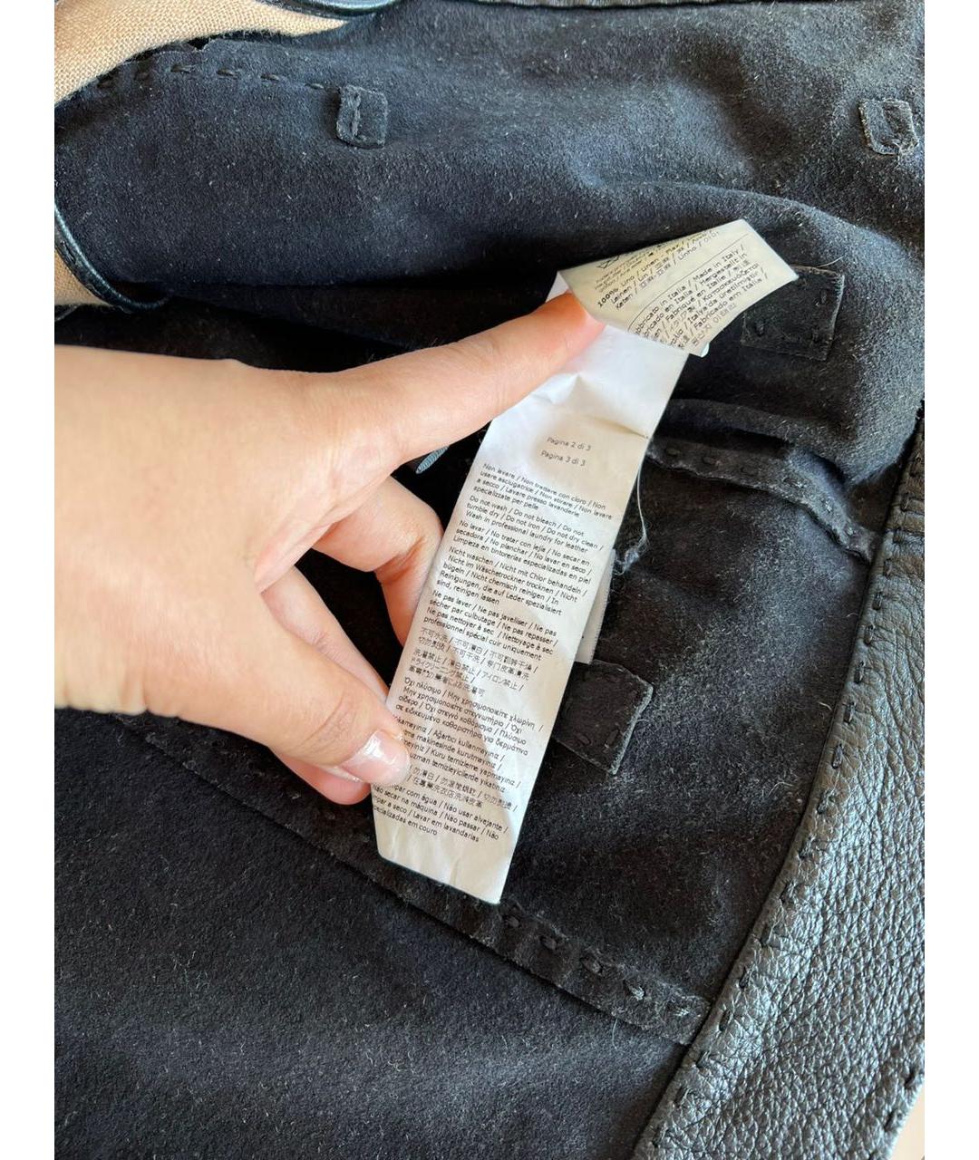 FENDI Черная кожаная куртка, фото 8