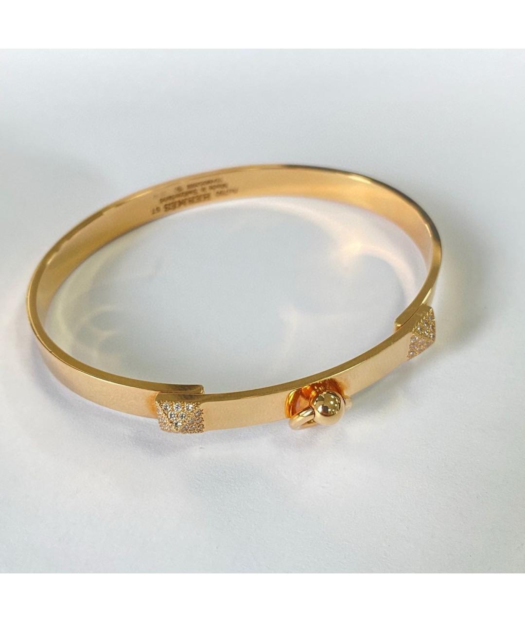 HERMES Золотой браслет из розового золота, фото 2