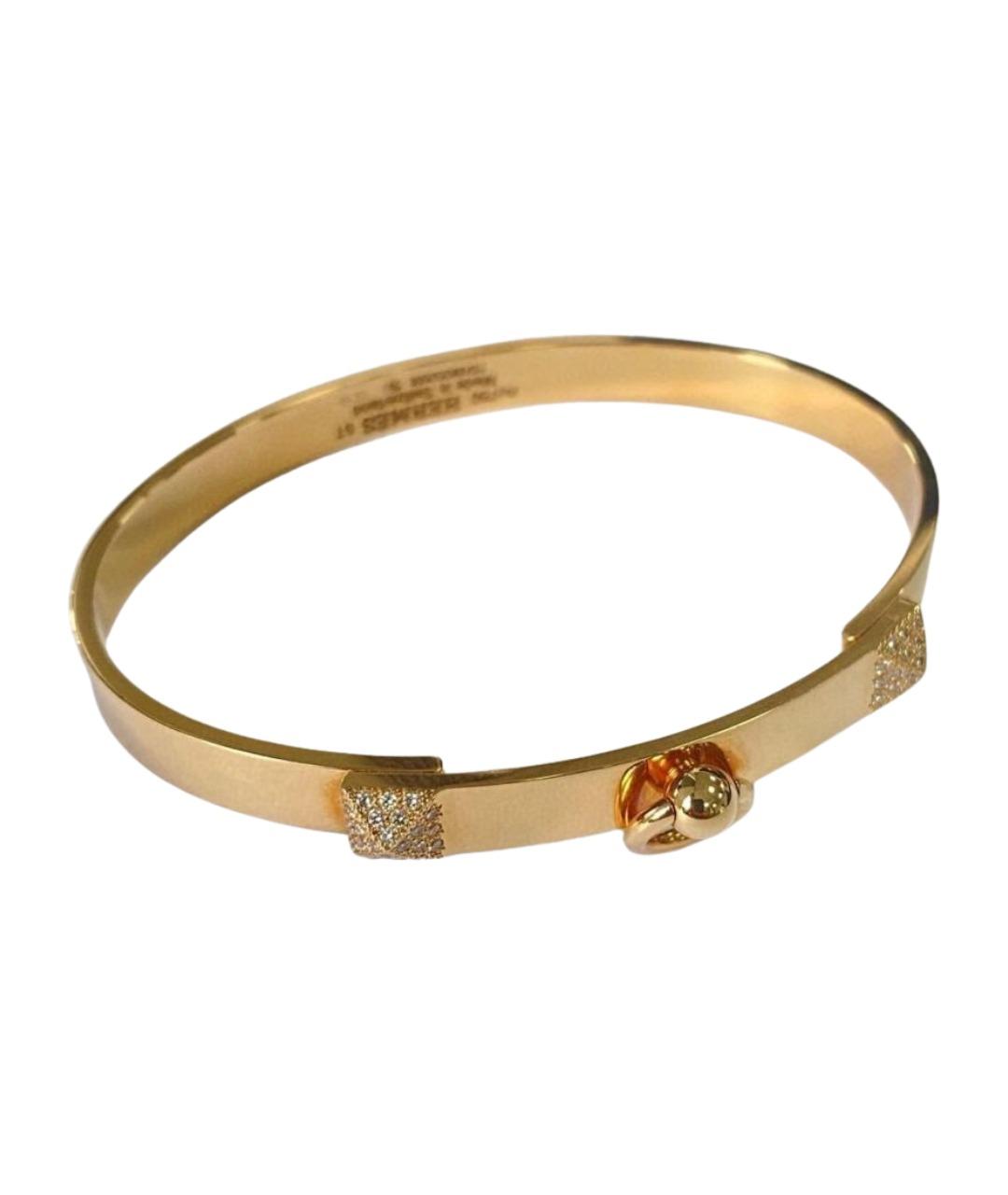 HERMES Золотой браслет из розового золота, фото 1