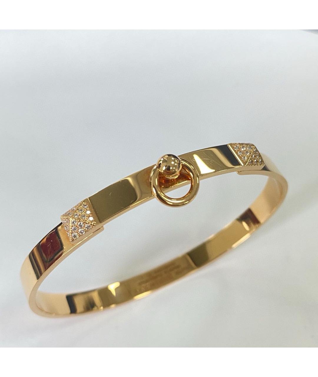 HERMES Золотой браслет из розового золота, фото 3