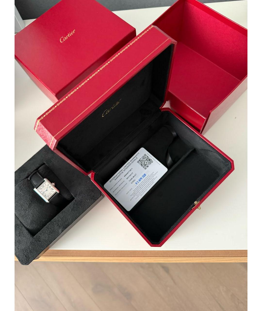 CARTIER Серебряные часы, фото 4