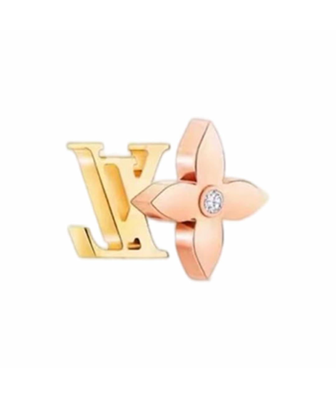 LOUIS VUITTON Золотые серьги, фото 1