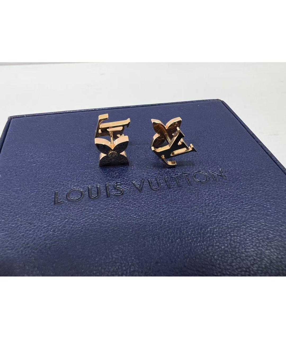 LOUIS VUITTON Золотые серьги, фото 4