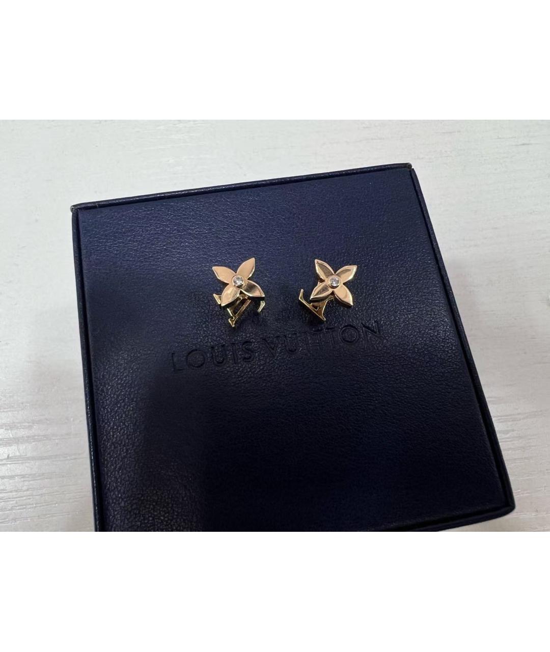 LOUIS VUITTON Золотые серьги, фото 3