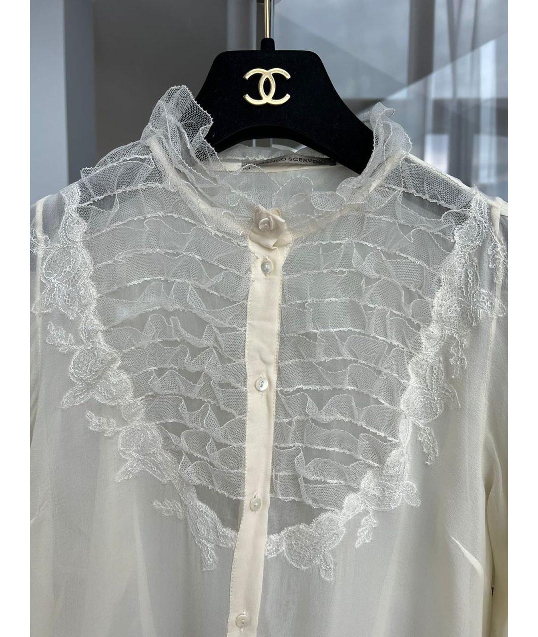 ERMANNO SCERVINO Бежевая рубашка, фото 3