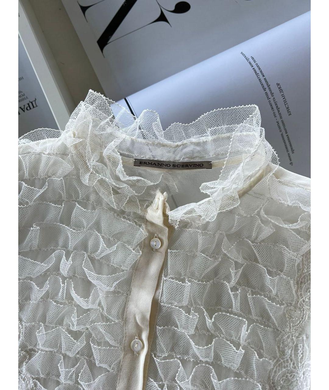 ERMANNO SCERVINO Бежевая рубашка, фото 5