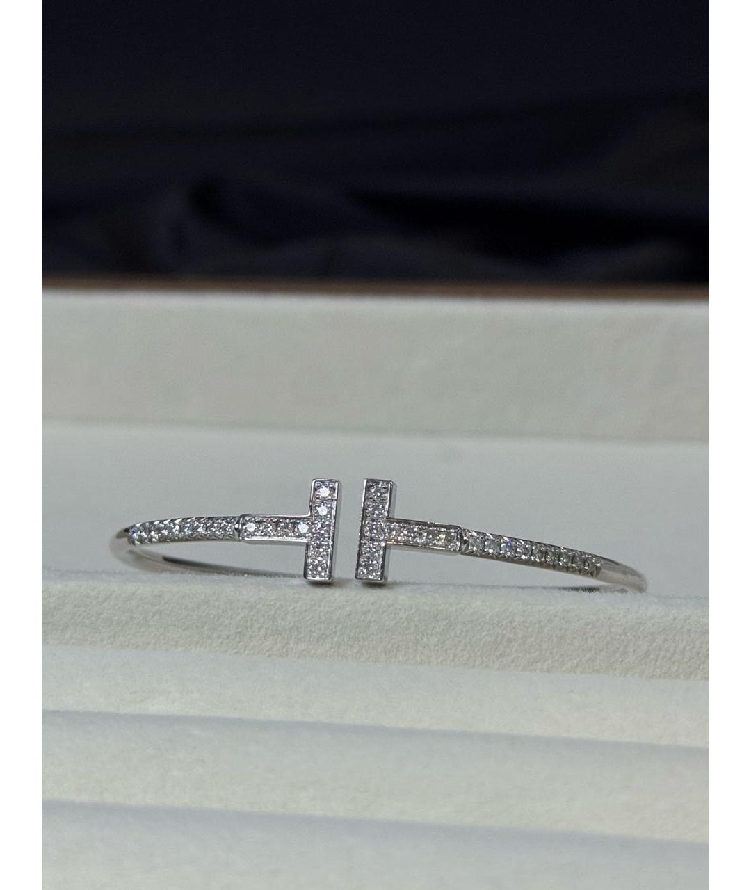 TIFFANY&CO Серебрянный браслет из белого золота, фото 6