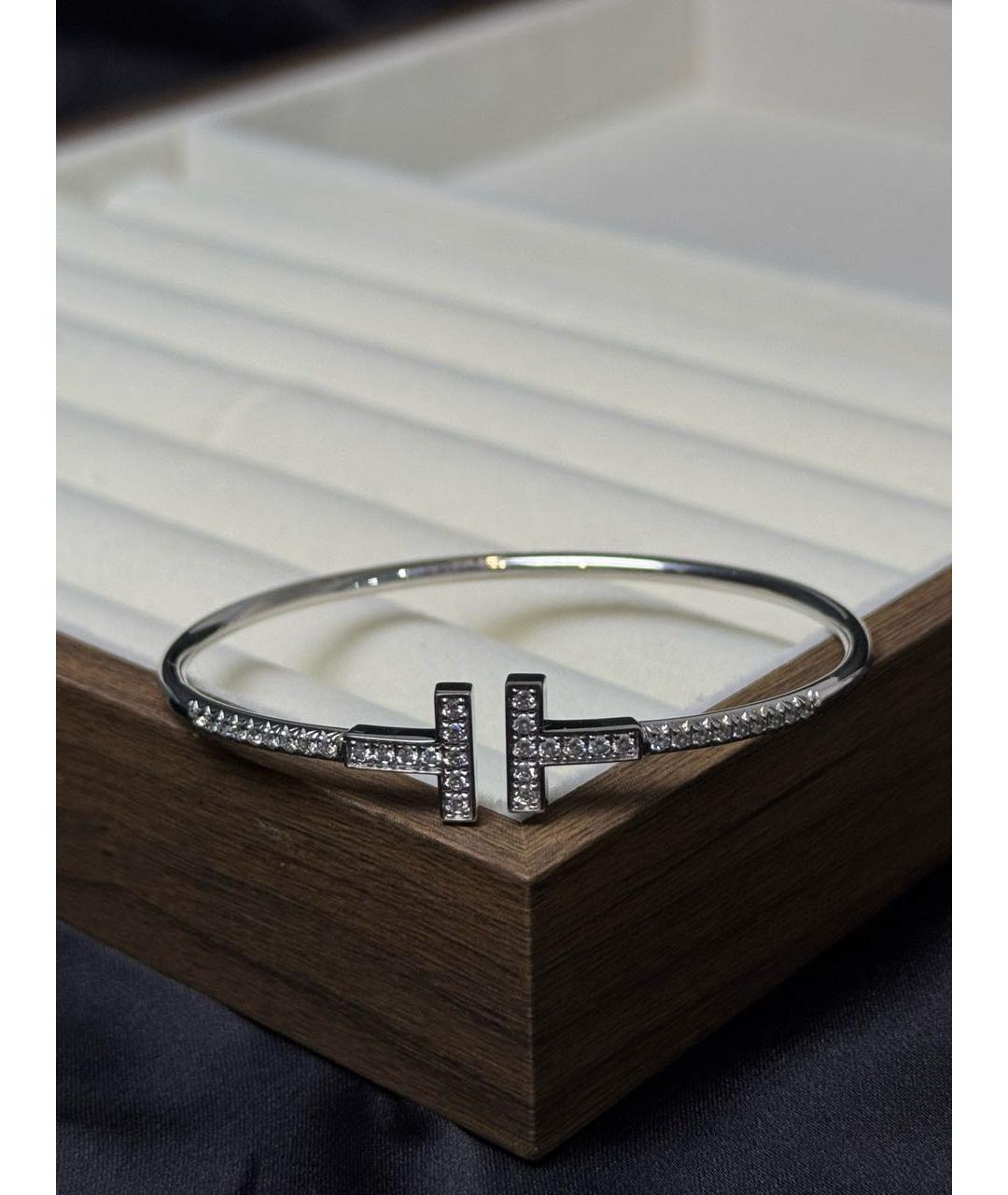 TIFFANY&CO Серебрянный браслет из белого золота, фото 9