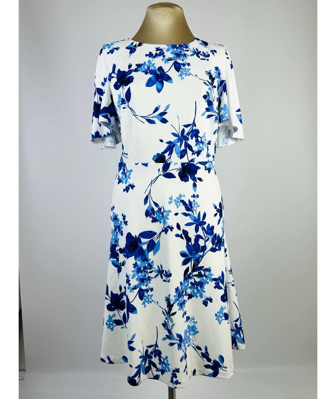 RALPH LAUREN Белое полиэстеровое коктейльное платье, фото 9