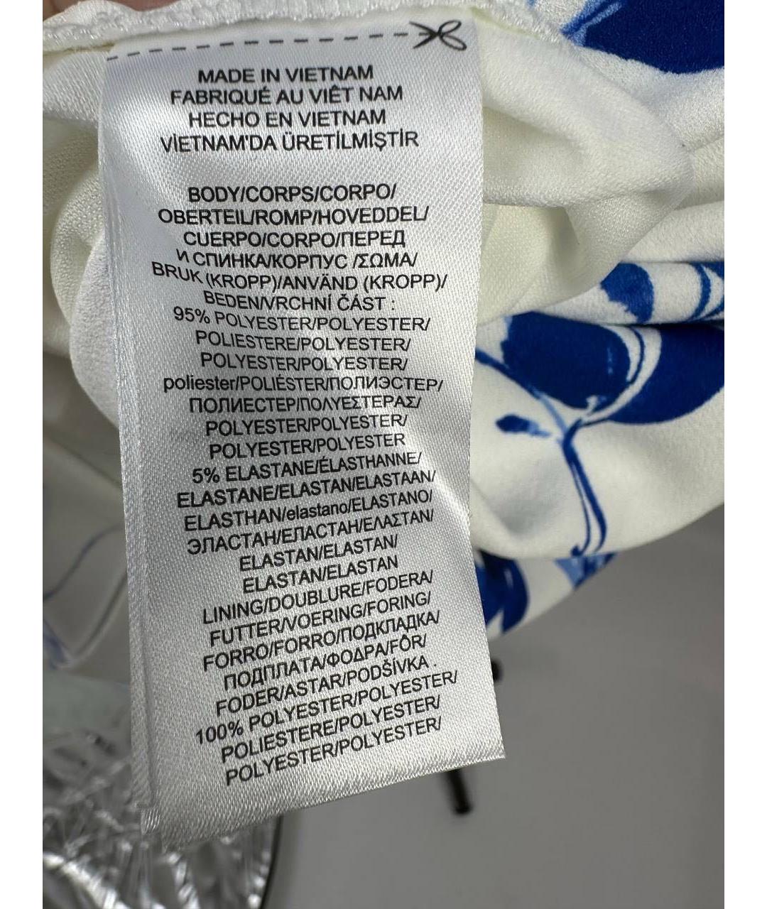 RALPH LAUREN Белое полиэстеровое коктейльное платье, фото 6