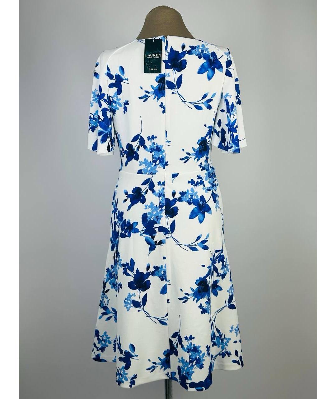 RALPH LAUREN Белое полиэстеровое коктейльное платье, фото 2