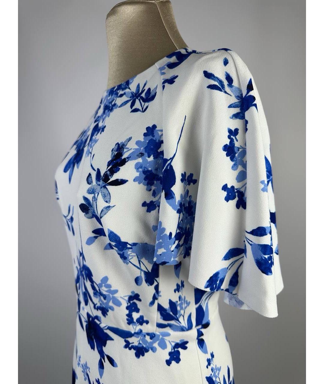 RALPH LAUREN Белое полиэстеровое коктейльное платье, фото 4