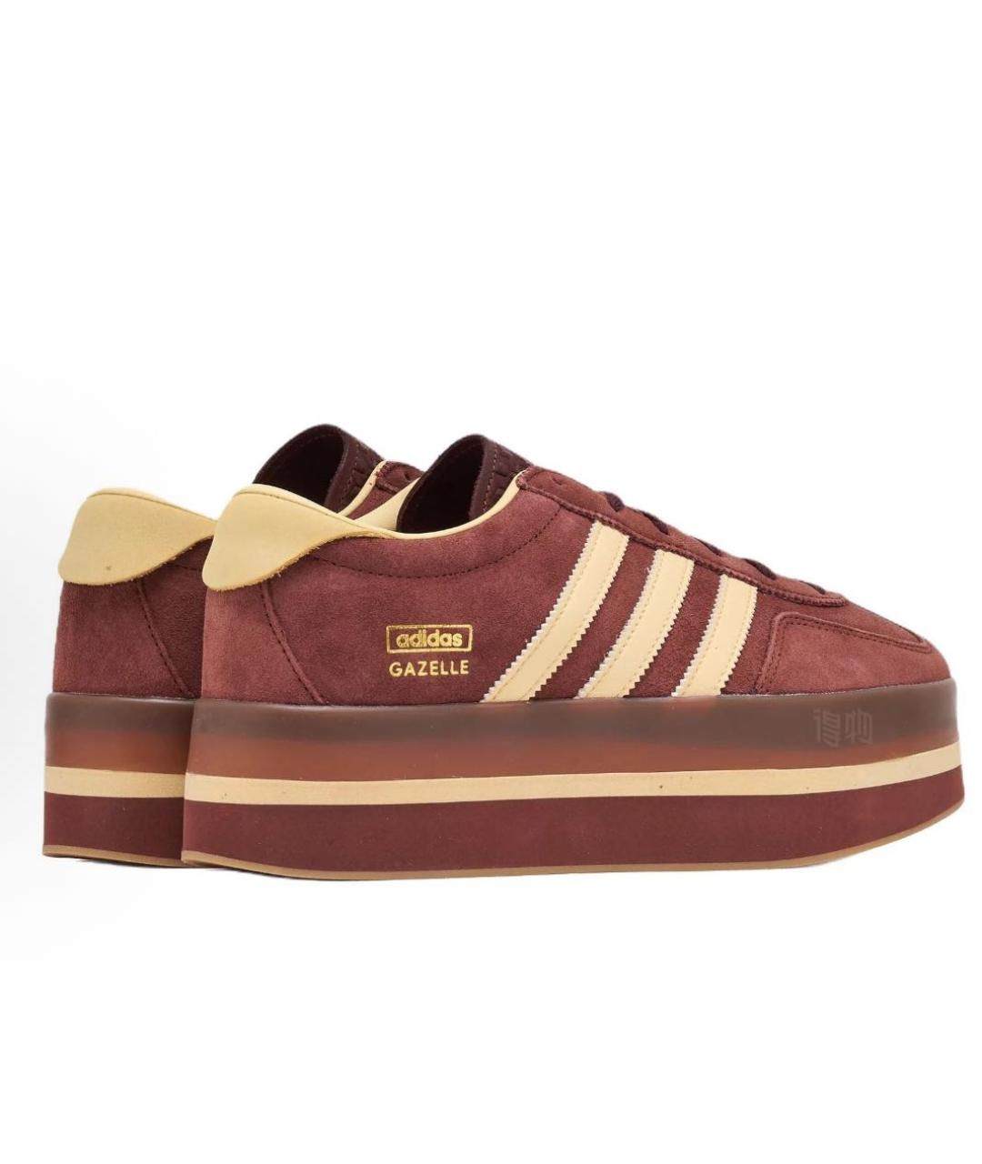 ADIDAS Коричневые замшевые кроссовки, фото 3