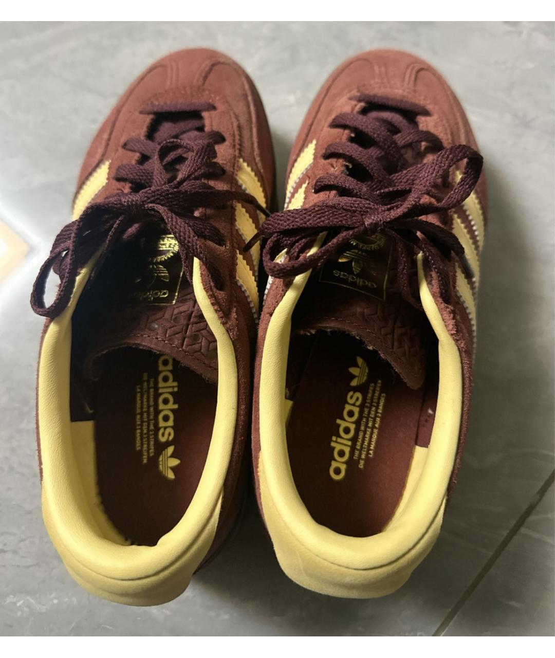 ADIDAS Коричневые замшевые кроссовки, фото 6