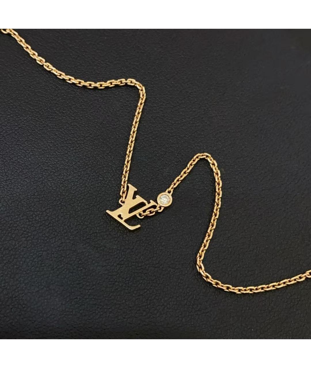 LOUIS VUITTON Золотое колье, фото 4