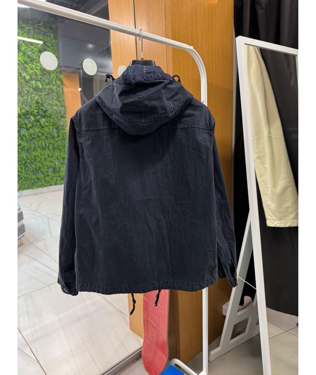CP COMPANY Темно-синяя хлопковая куртка, фото 4