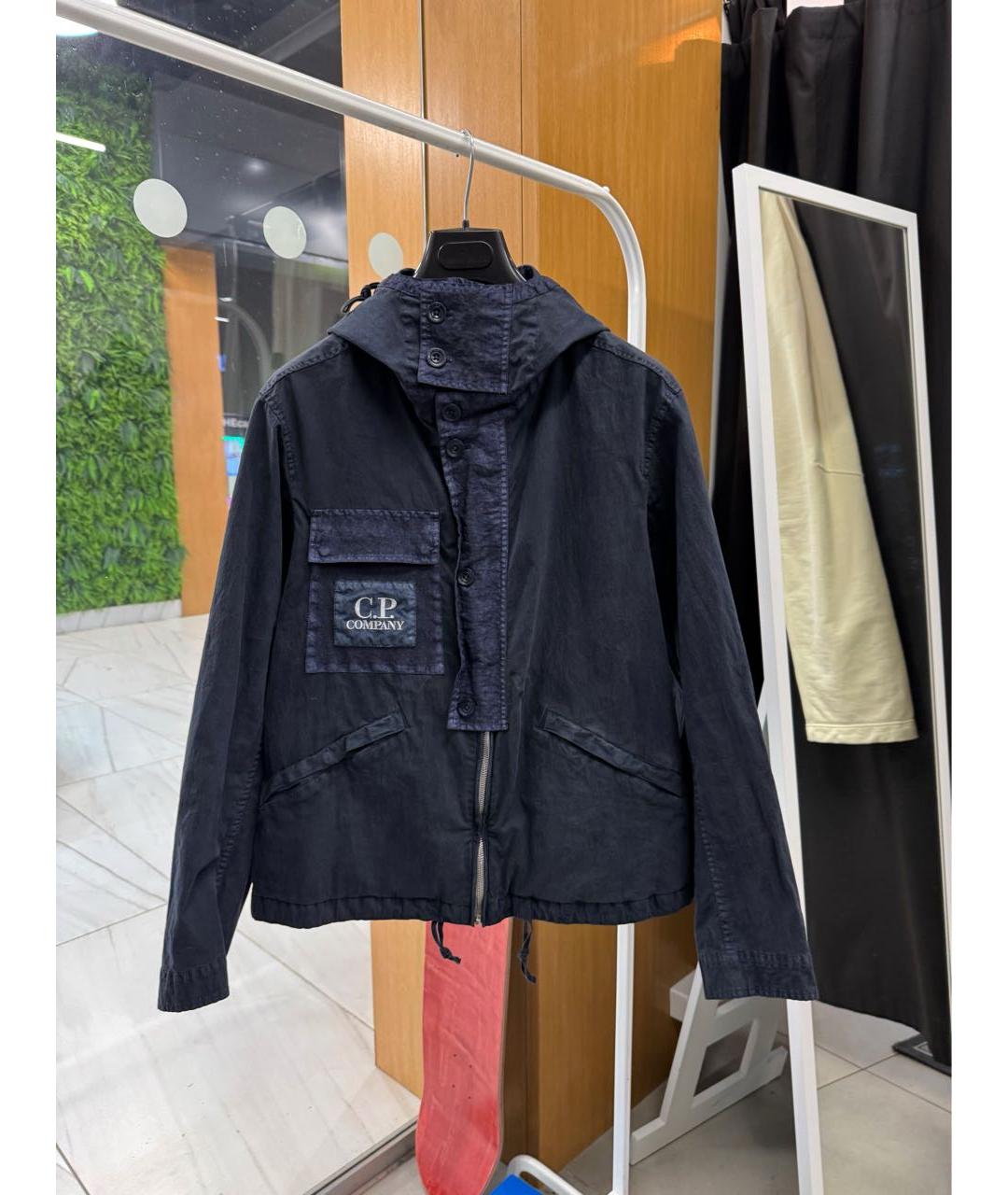 CP COMPANY Темно-синяя хлопковая куртка, фото 5
