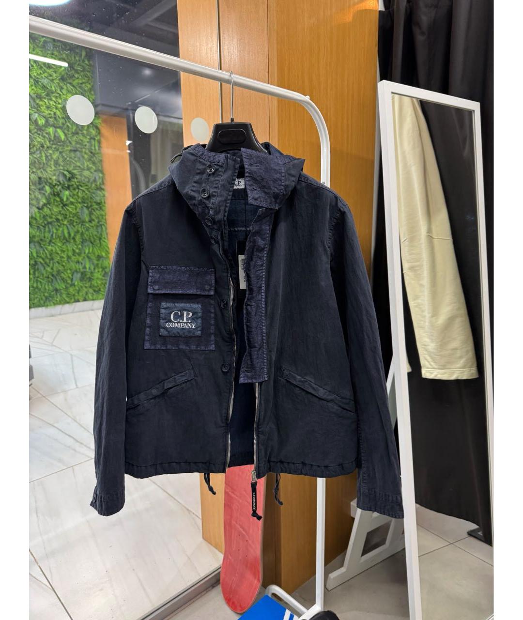 CP COMPANY Темно-синяя хлопковая куртка, фото 3