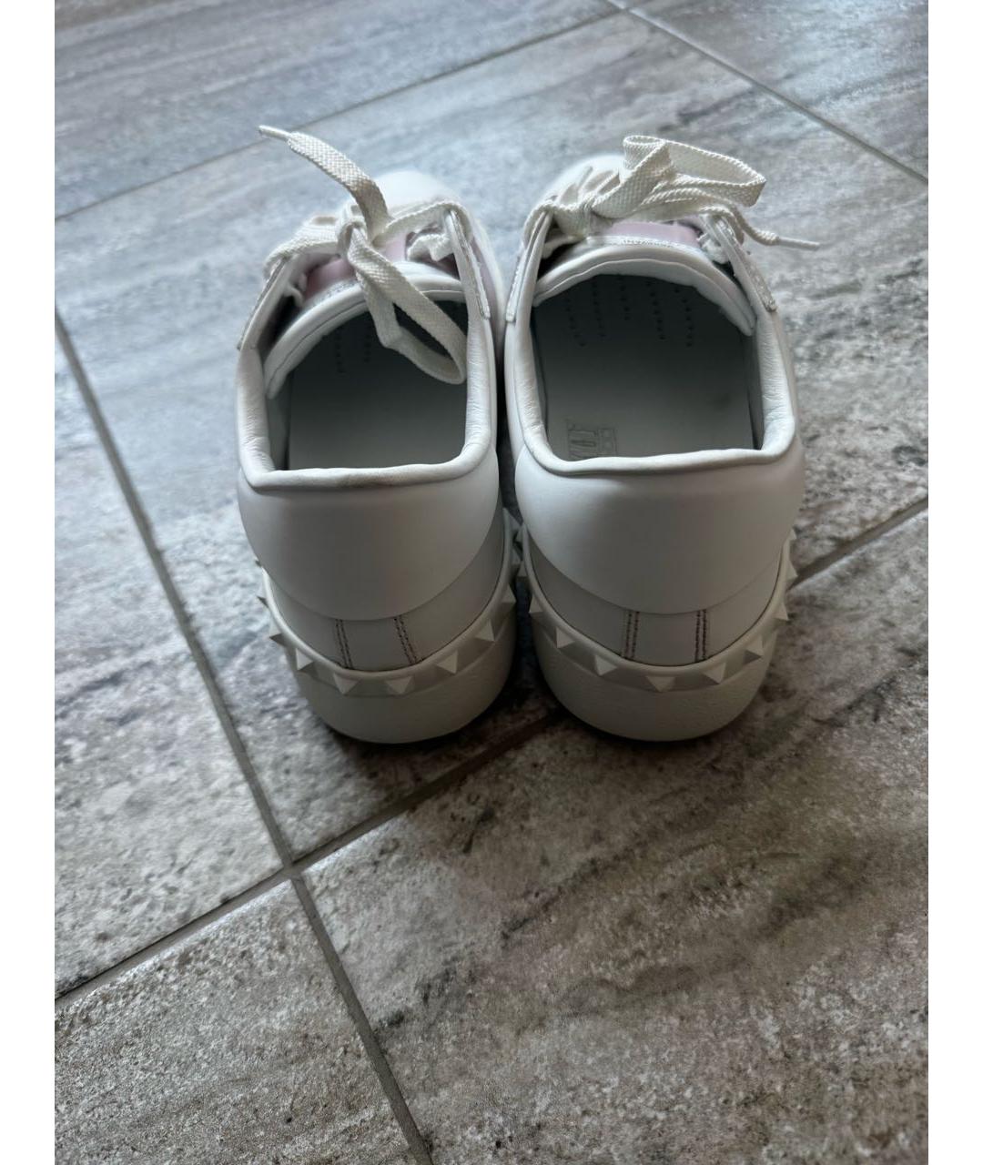 VALENTINO Белые кожаные кеды, фото 4