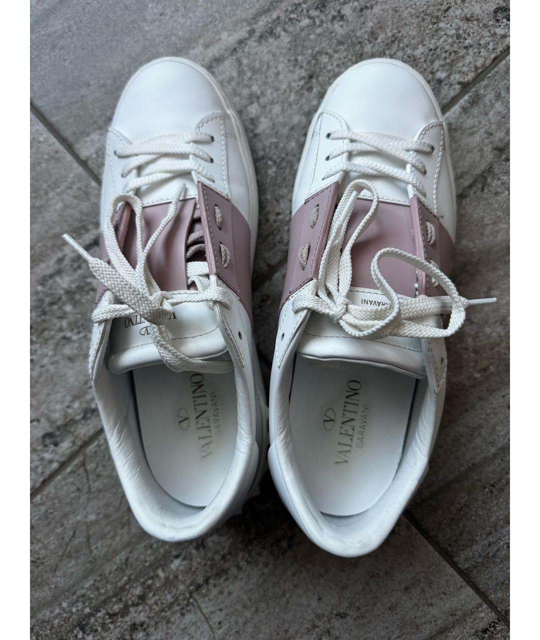 VALENTINO Белые кожаные кеды, фото 5