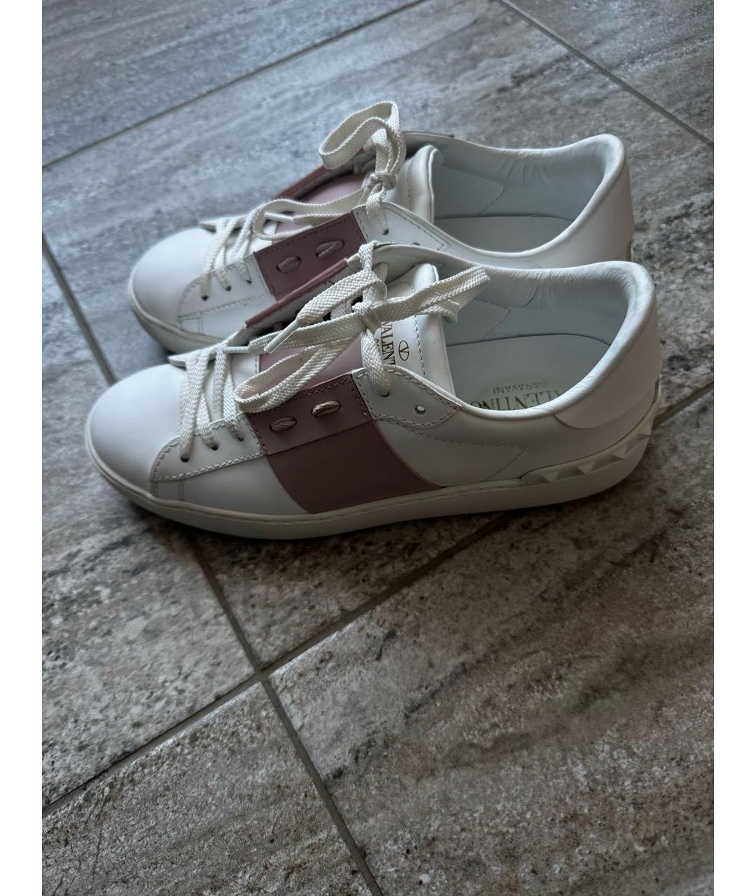 VALENTINO Белые кожаные кеды, фото 3