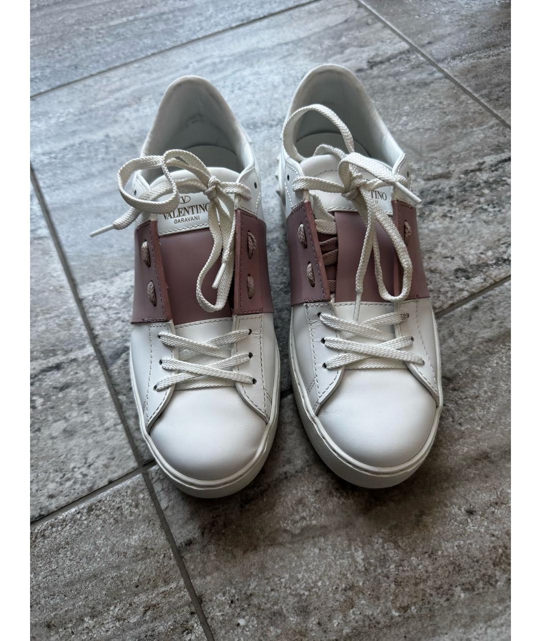 VALENTINO Белые кожаные кеды, фото 2