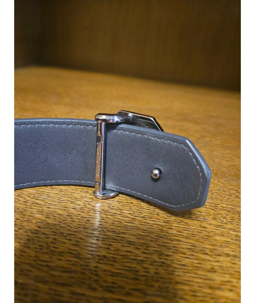 STEFANO RICCI Антрацитовый ремень из экзотической кожи, фото 2