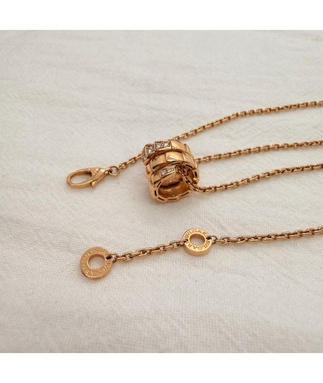 BVLGARI Золотое колье из розового золота, фото 7