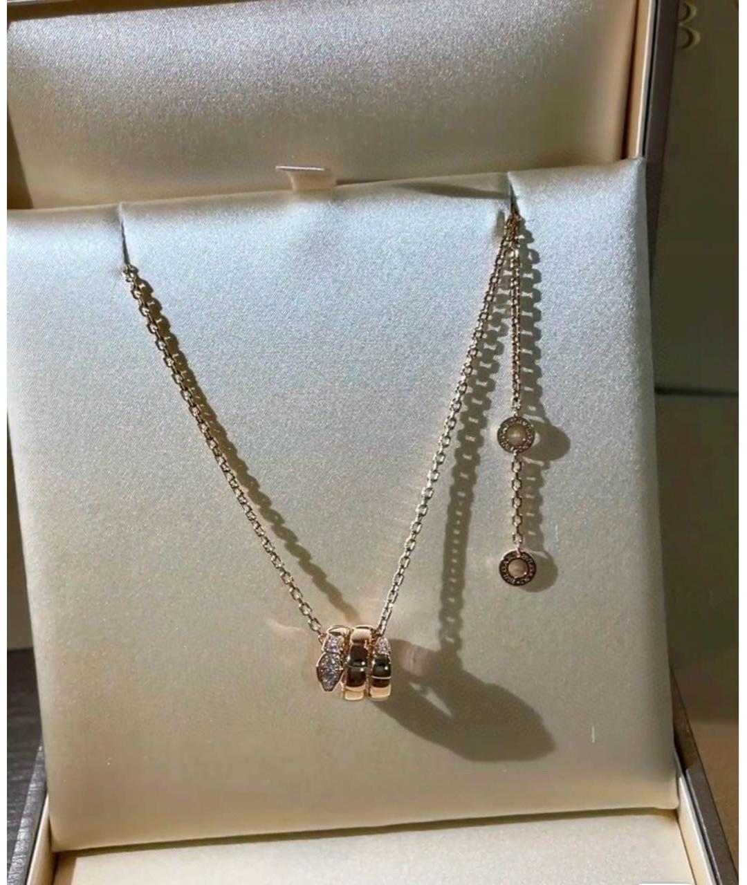 BVLGARI Золотое колье из розового золота, фото 2